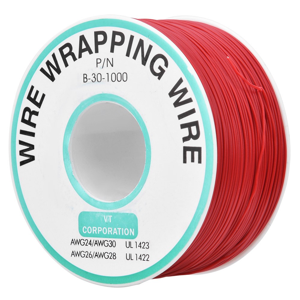 Red OK Wire Printed Circuit Board Repairing Anti Oxidation 30AWG Wrapping Ju CHU