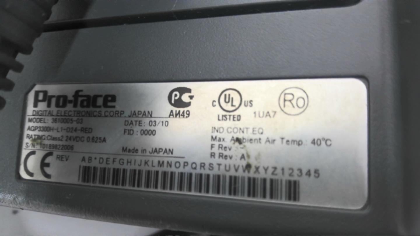 Schneider 3610005-03 Proface Didital Electronic 24VDC