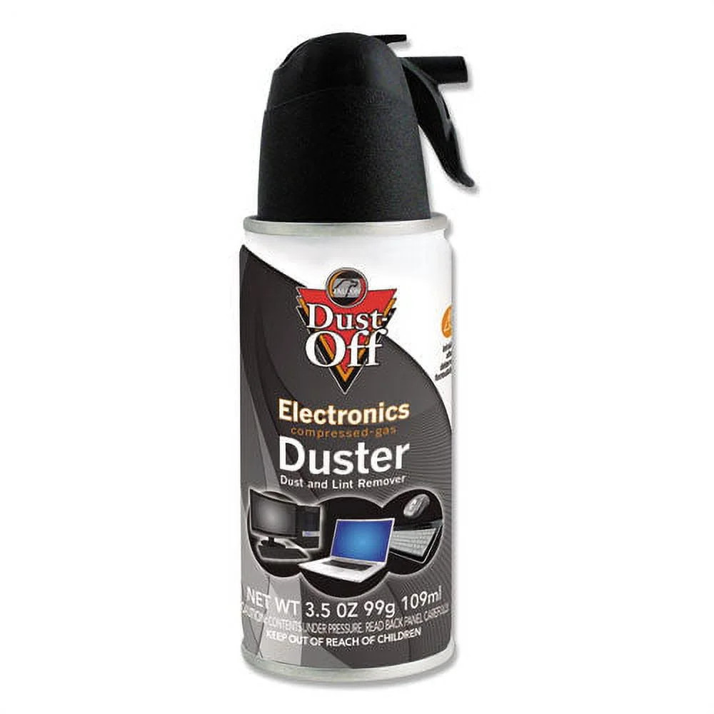 Dust-Off Electronics Compressed Air Duster – PC Keyboard Cleaner Spray