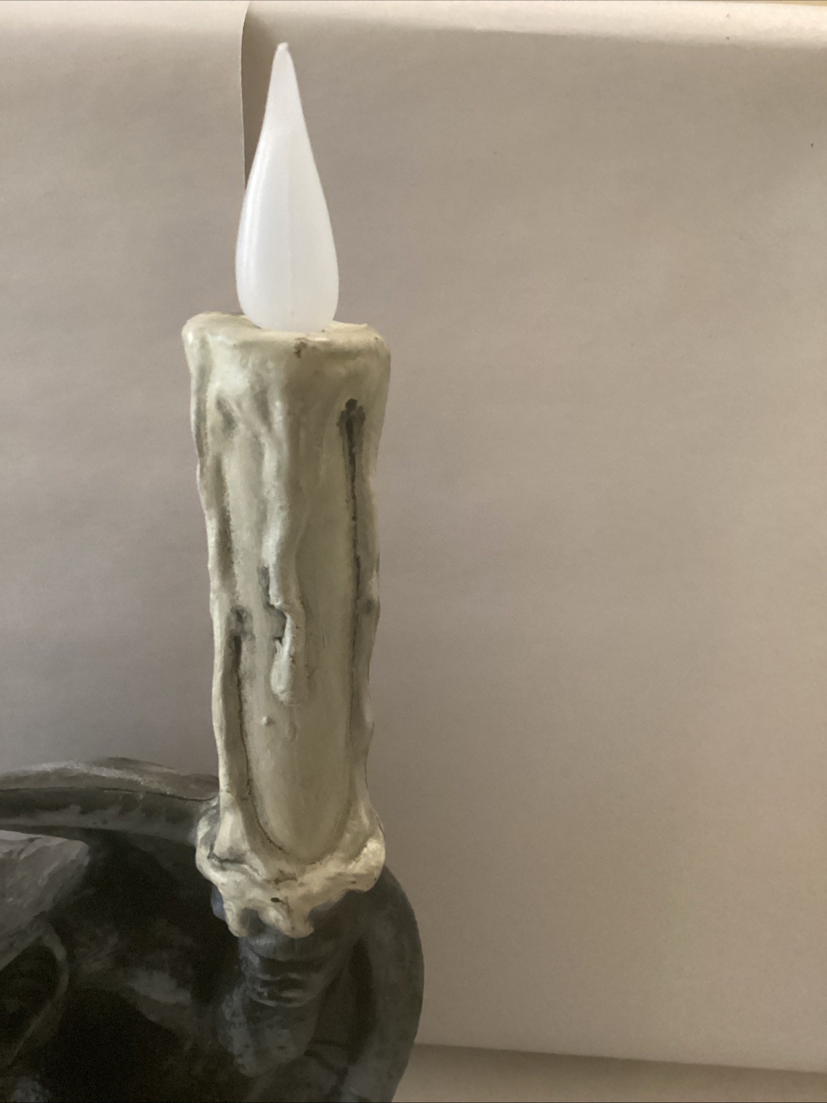 Motion-Activated Haunted Mansion Gargoyle With Light-up Candles