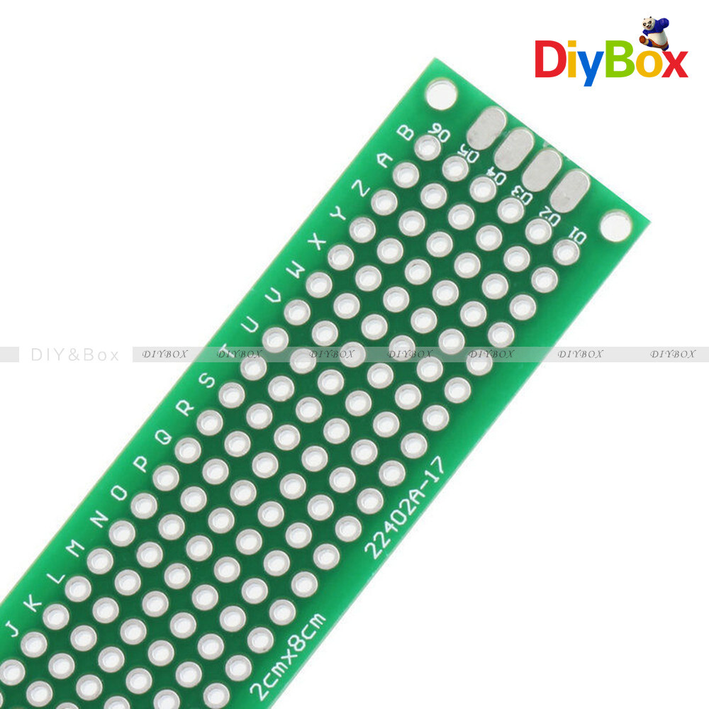 5PCS Double Side Prototype PCB Tinned Circuit Board Universal Breadboard 2x8 cm