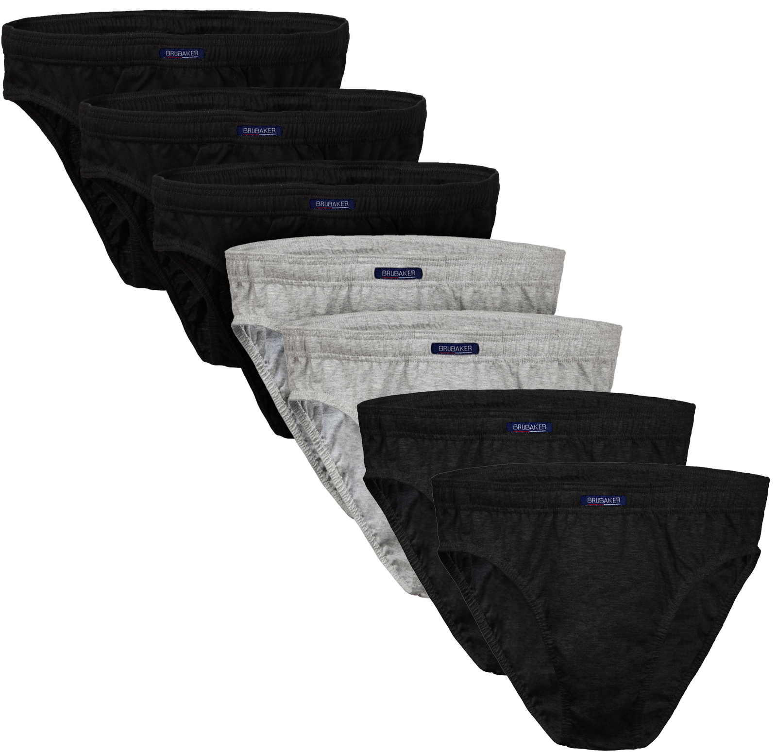 BRUBAKER Men's Basic Sport Brief 7-Pack