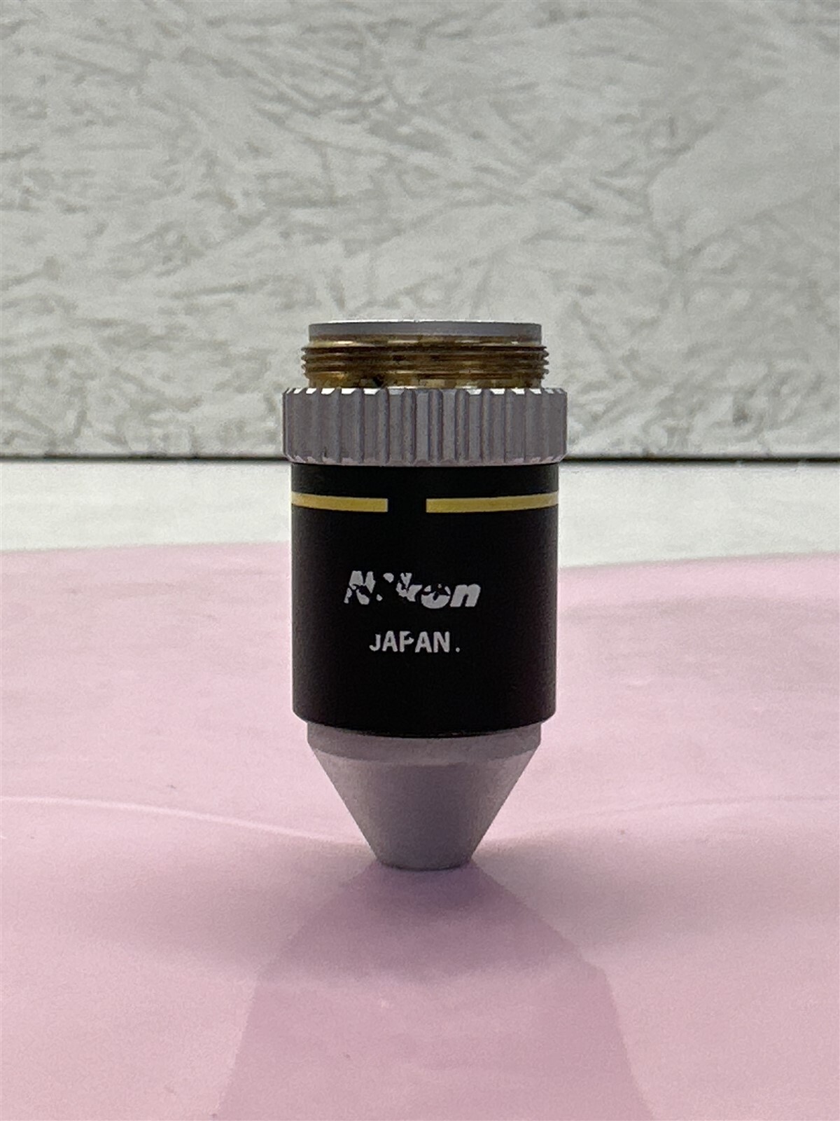 NIKON E. 10X/0.25 160/- ACHROMATIC MICROSCOPE OBJECTIVE