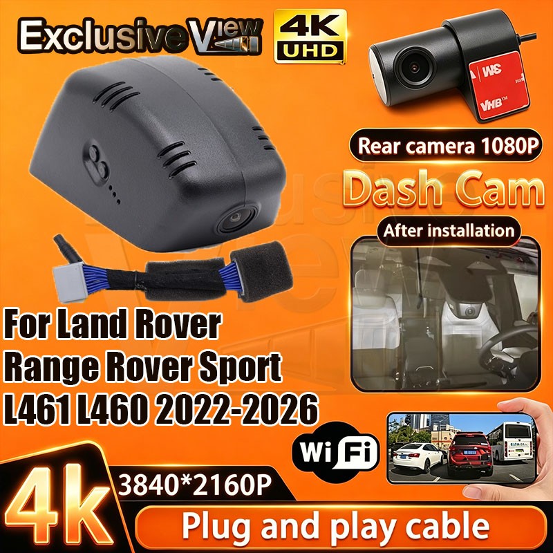 4K Wifi Car Dash Cam Camera for Land Rover Range Rover Sport L461 L460 2022-2026