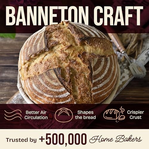 Sourdough Starter Kit 2 Pack 9" Round Bread Proofing Baskets Rattan Set New