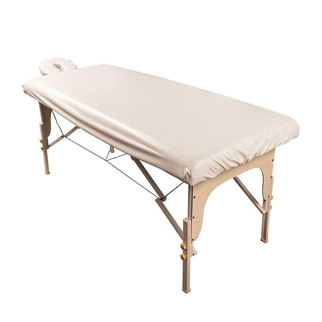Natural Waterproof Massage Table Sheet Set - Machine Washable & Protective