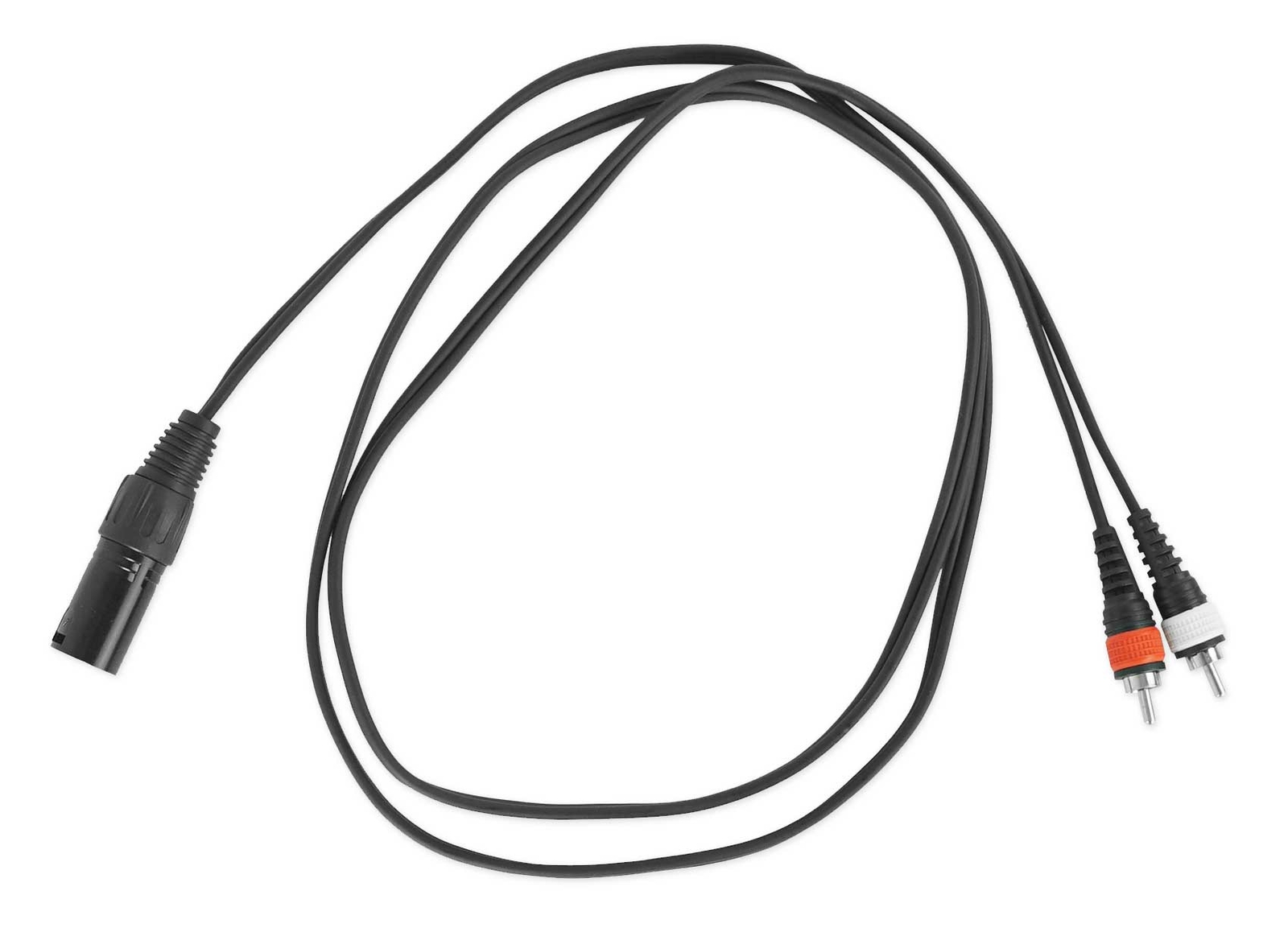 Rockville RXLRDRCA5 5' Ft. XLR to Dual RCA Pro Audio Cable 100% Copper