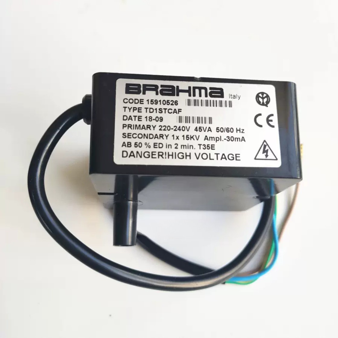 1PC New BRaHma TD1STCAF 15910526 1X15KV Ignition Transformer Brand Free Ship