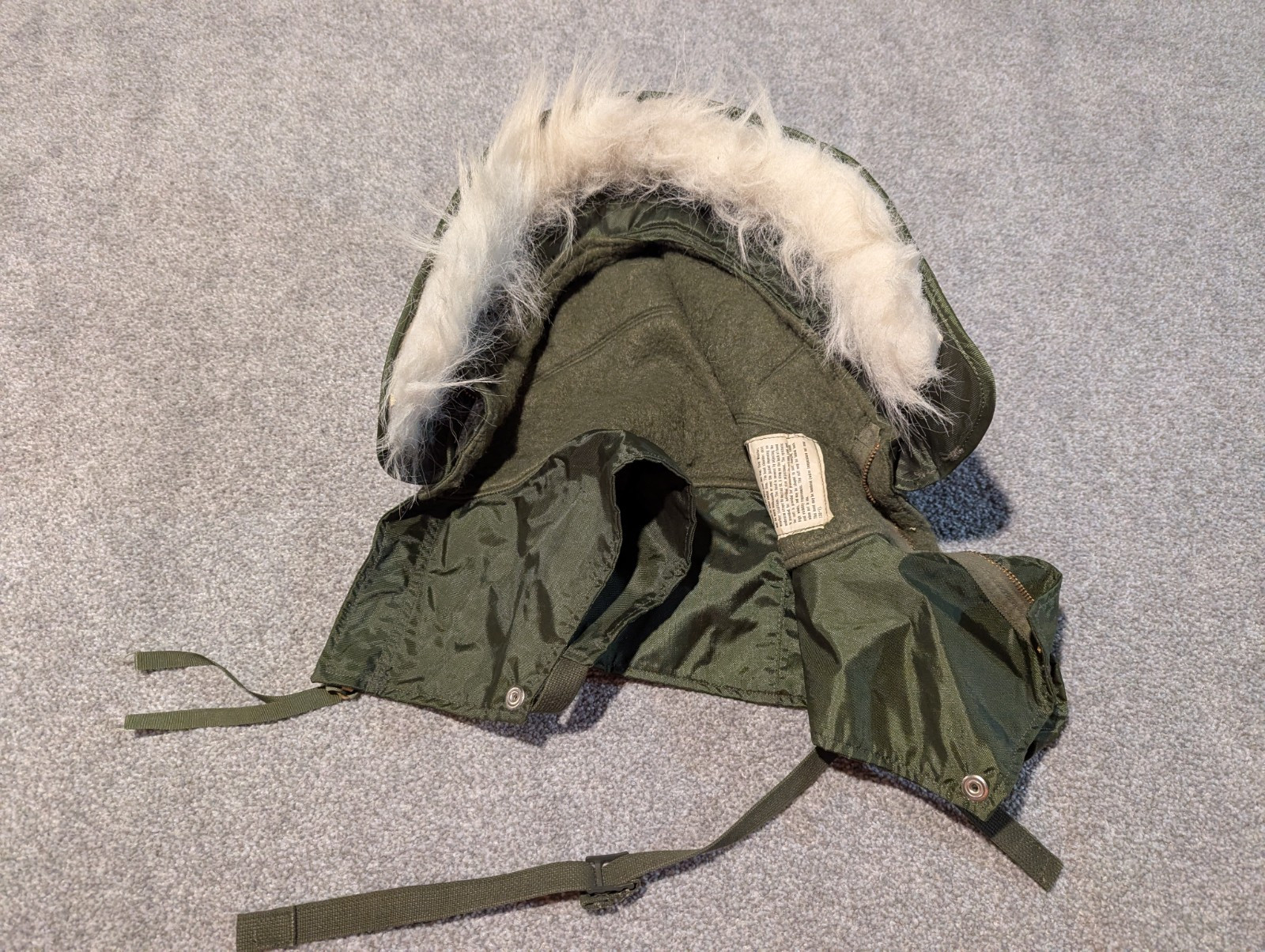 US Army Hood Mens Medium Extreme Cold Weather Impermeable Shore Military 70s