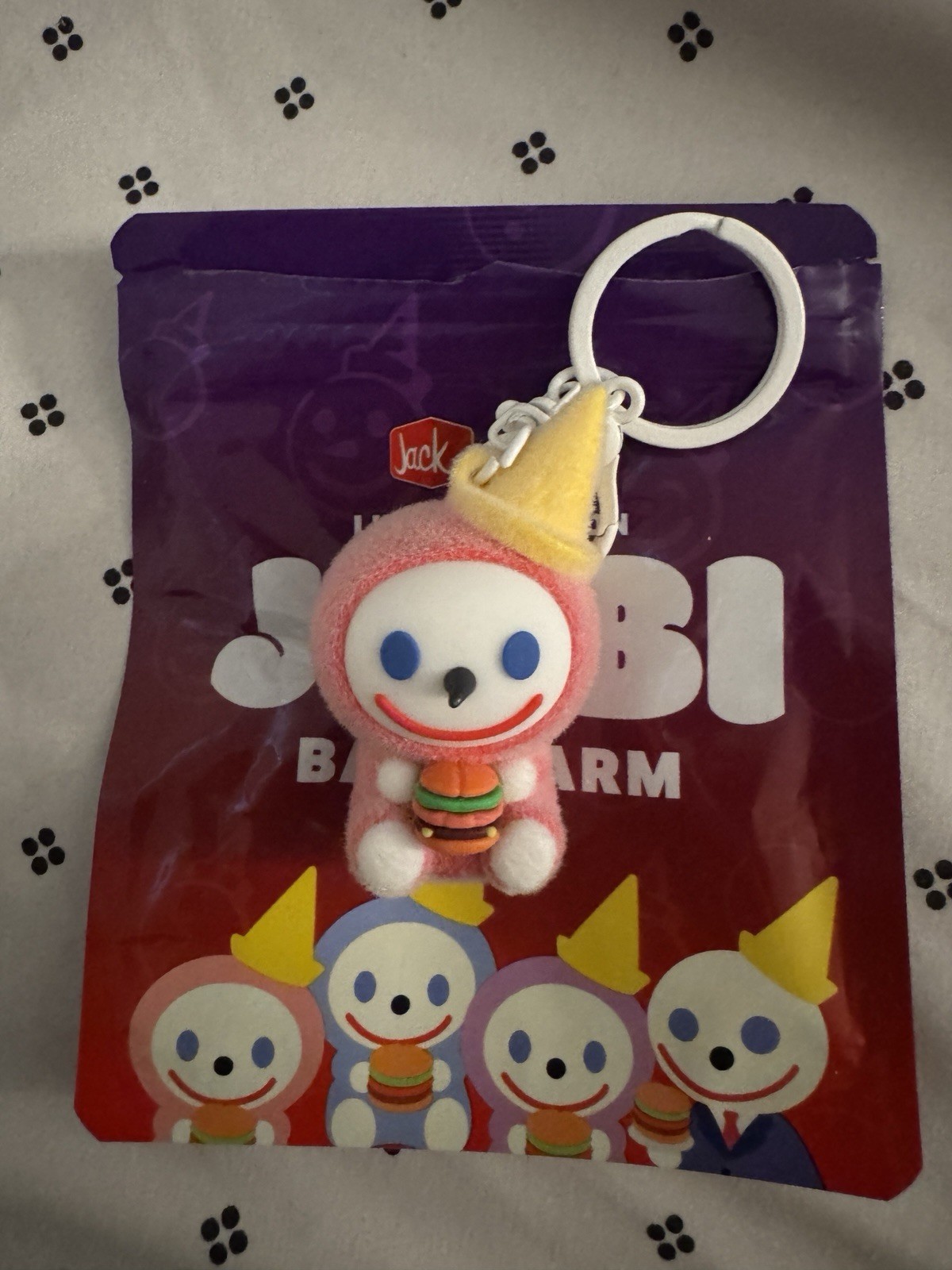 Jack in The Box Jibbi Bag Charm - Spicy New Out Of Bag Limited Edition Pink