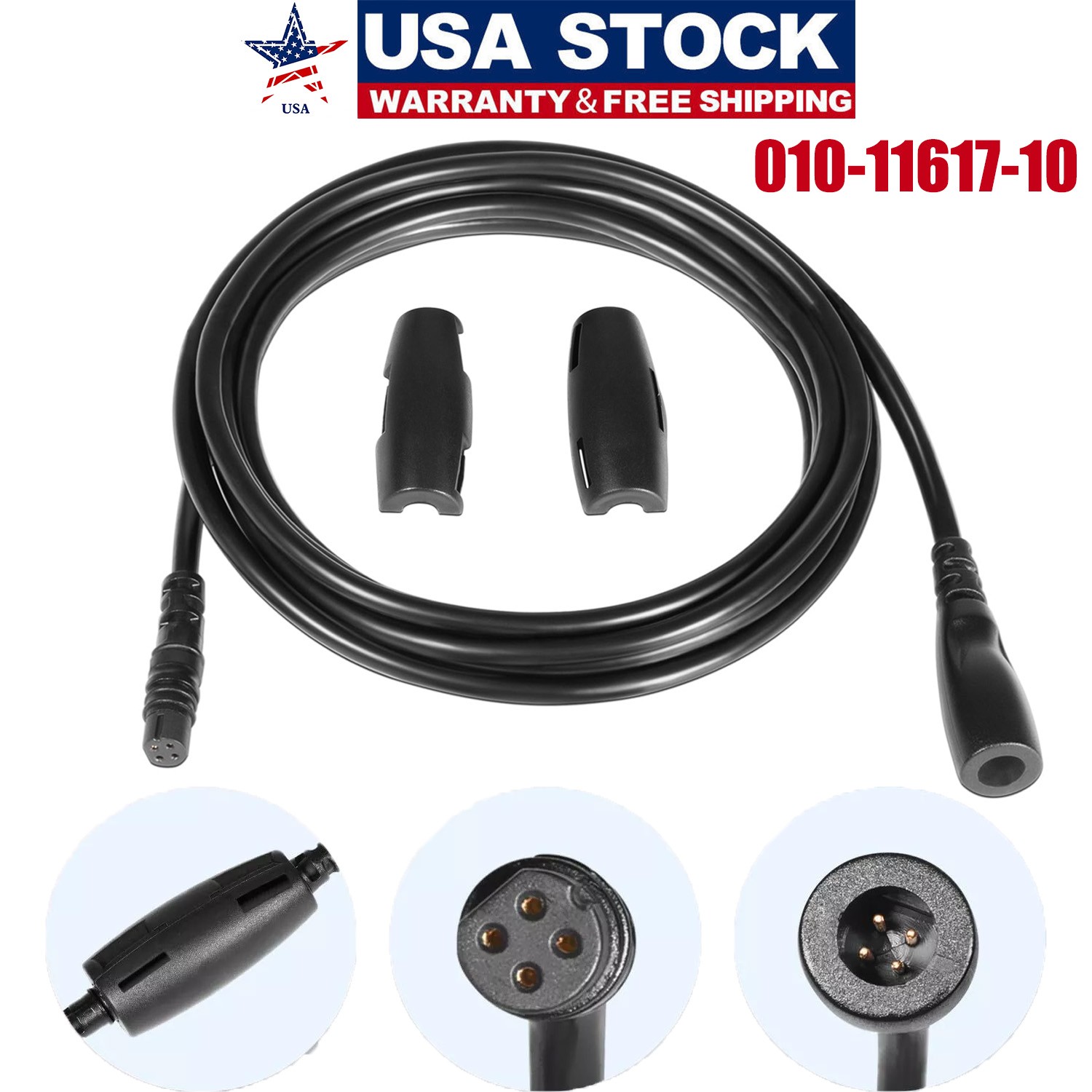 For GARMIN TRANSDUCER EXTENSION CABLE 4 PIN 10' FT/ ECHO SERIES 010-11617-10