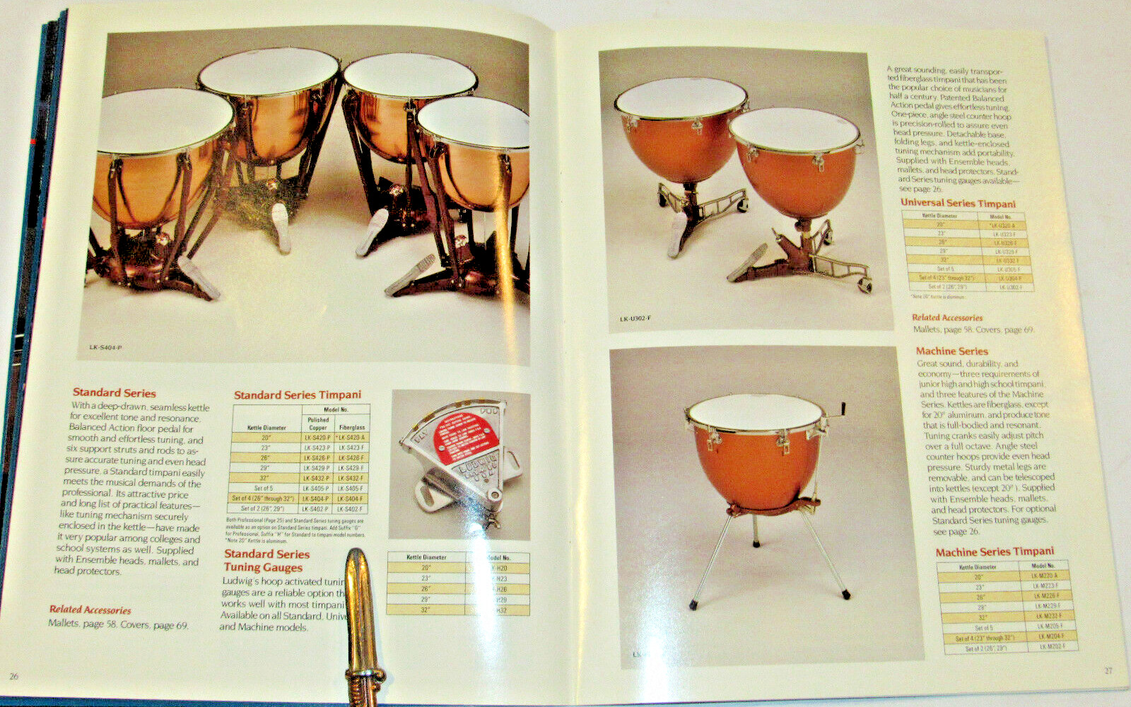 VTG 1988 LUDWIG MUSSER MARCHING & CONCERT PERCUSSION INSTRUMENTS CATATLOG! DRUMS