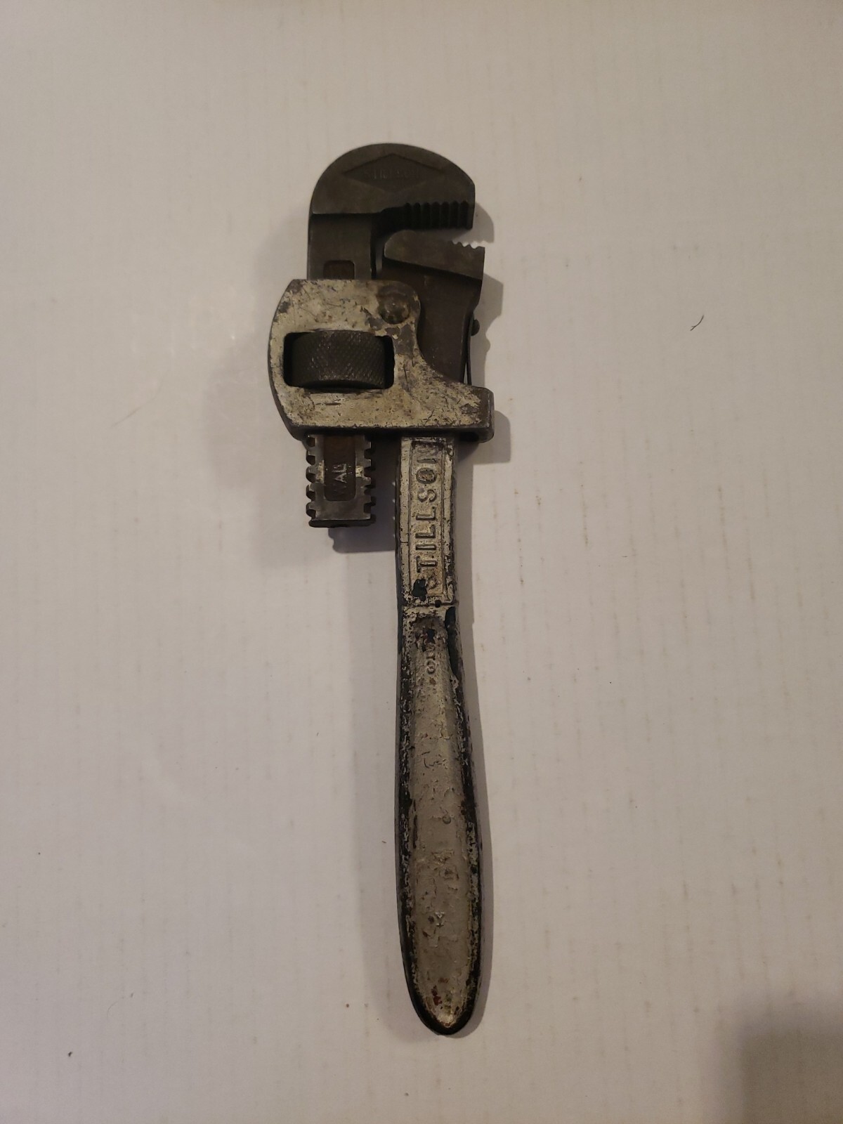 Antique STILLSON WRENCH No. 10 Pipe wrench Walworth Co. Boston USA, GENUINE TOOL