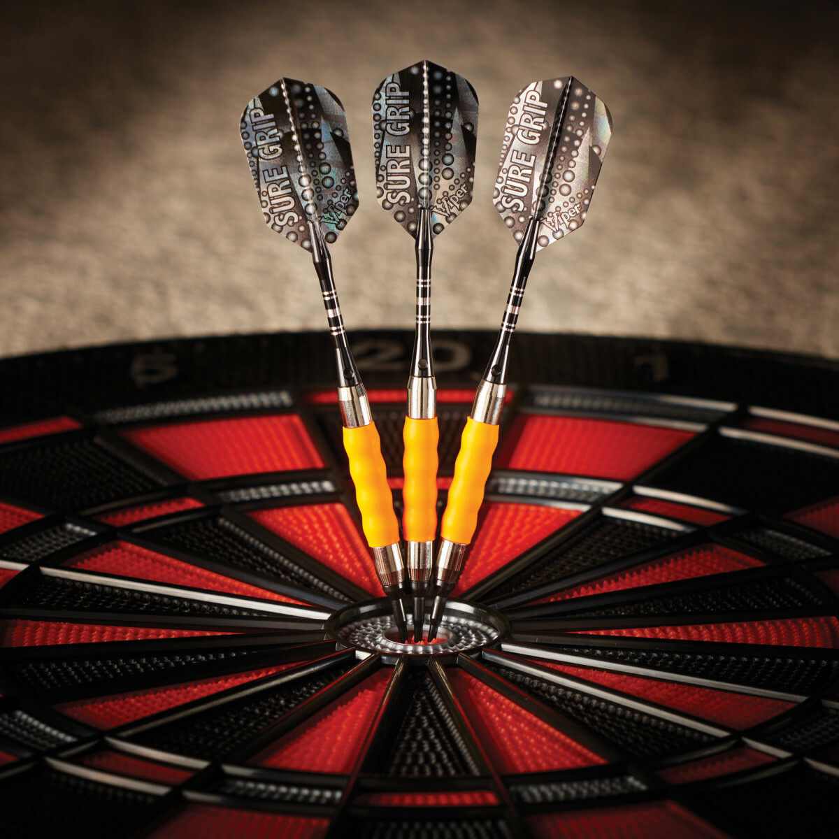Viper Sure Grip Soft Tip Darts - Dartboard Game Accessory - Orange -16 Grams