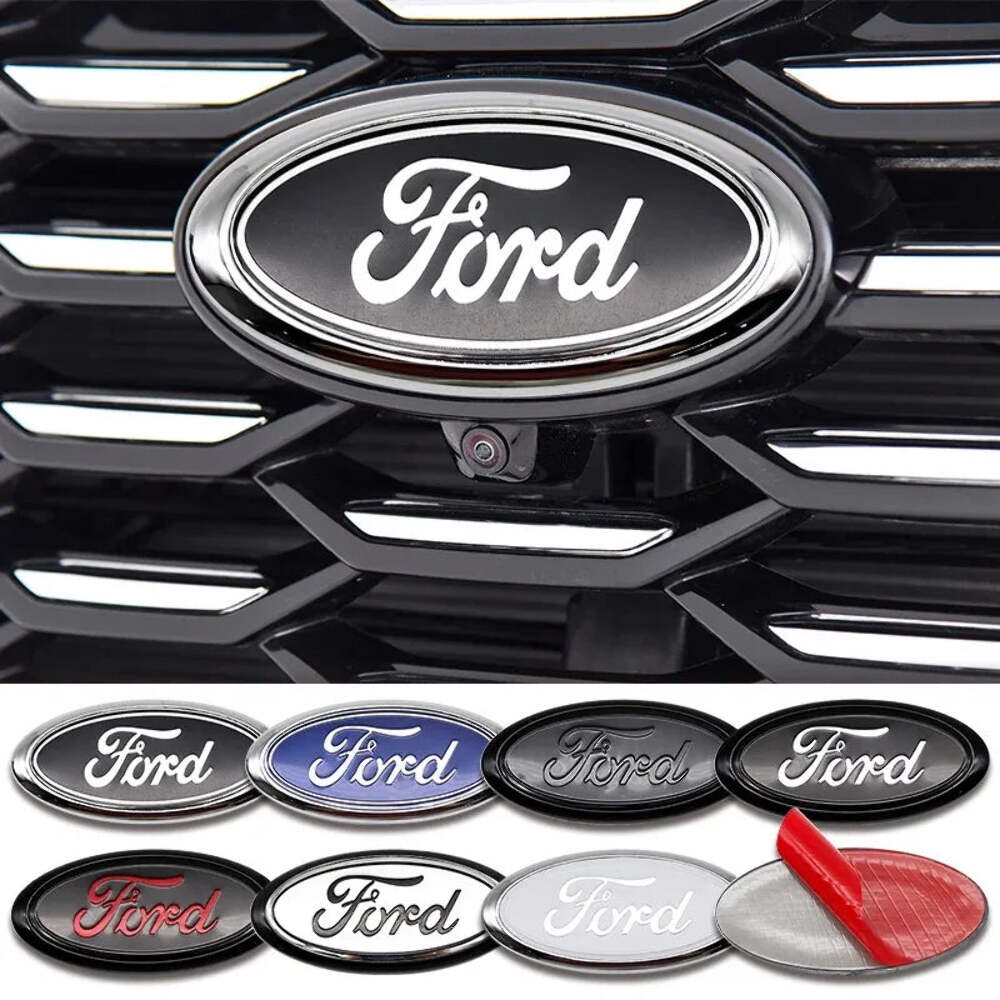 Car Styling Front Hood Emblem Rear Trunk Badge Grille Logo Sticker For Ford Focu