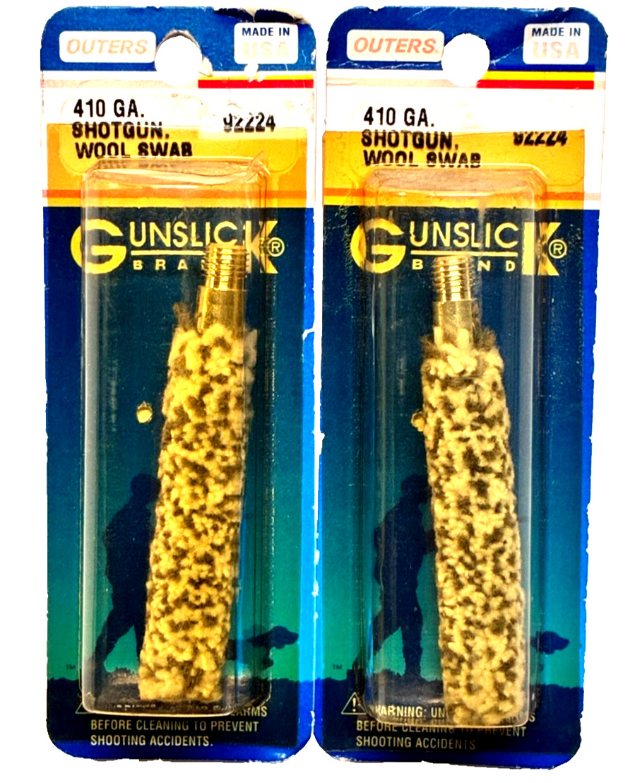 SET OF 2 Outers 410 Gauge Shotgun Wool Swab 92224