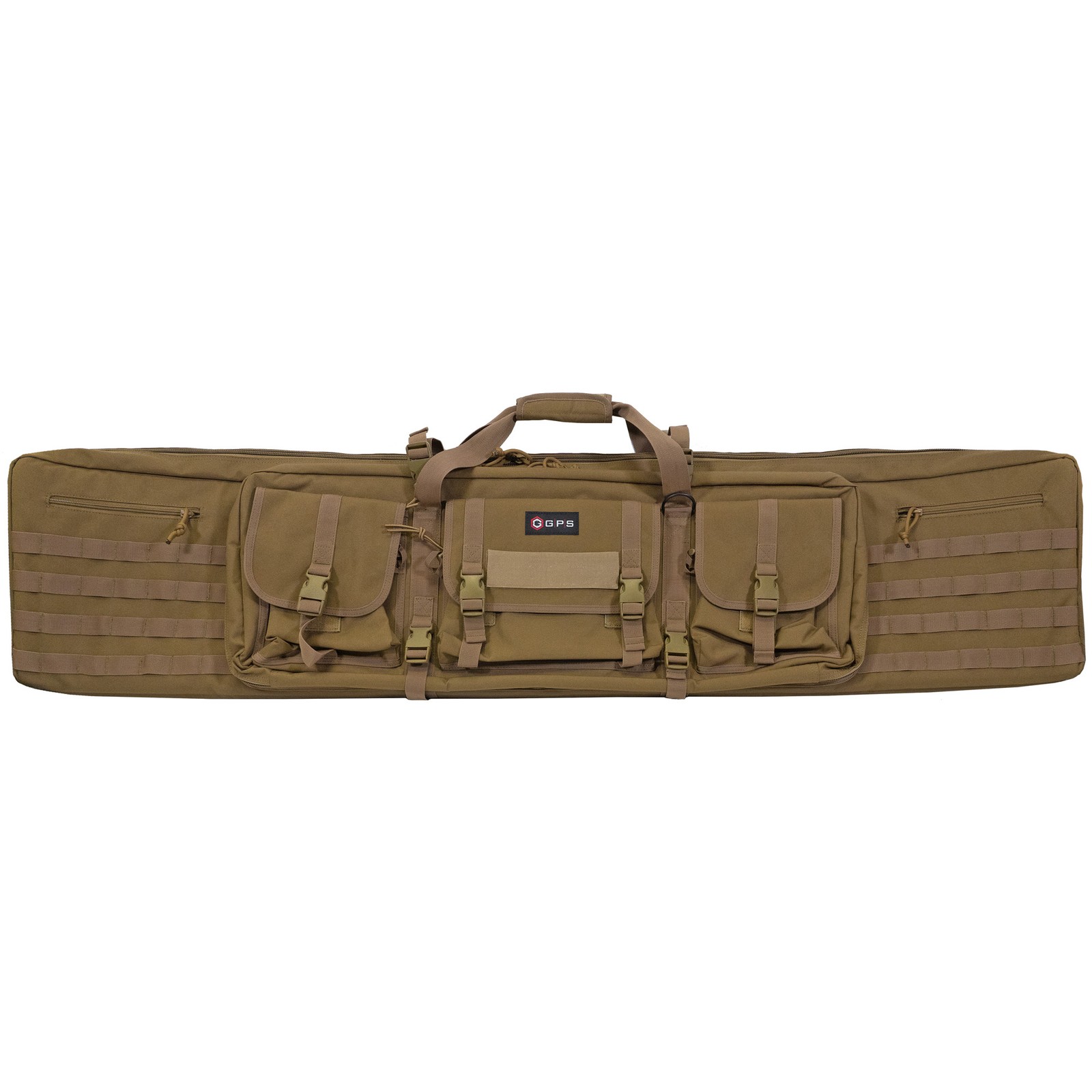 GPS Tactical Double Rifle Case Flat Dark Earth 55 Inch 600 Denier Polyester