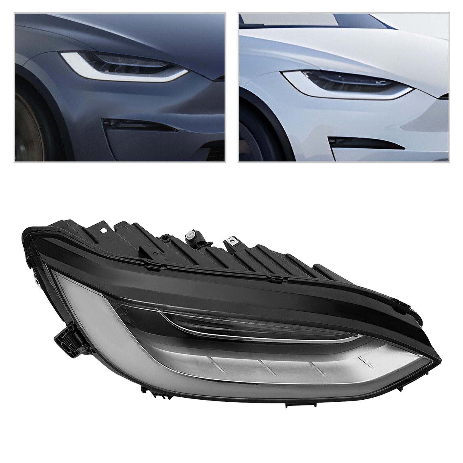 For 2015-2019 Tesla Model X Full LED Headlight Assembly Headlamp Passenger Side
