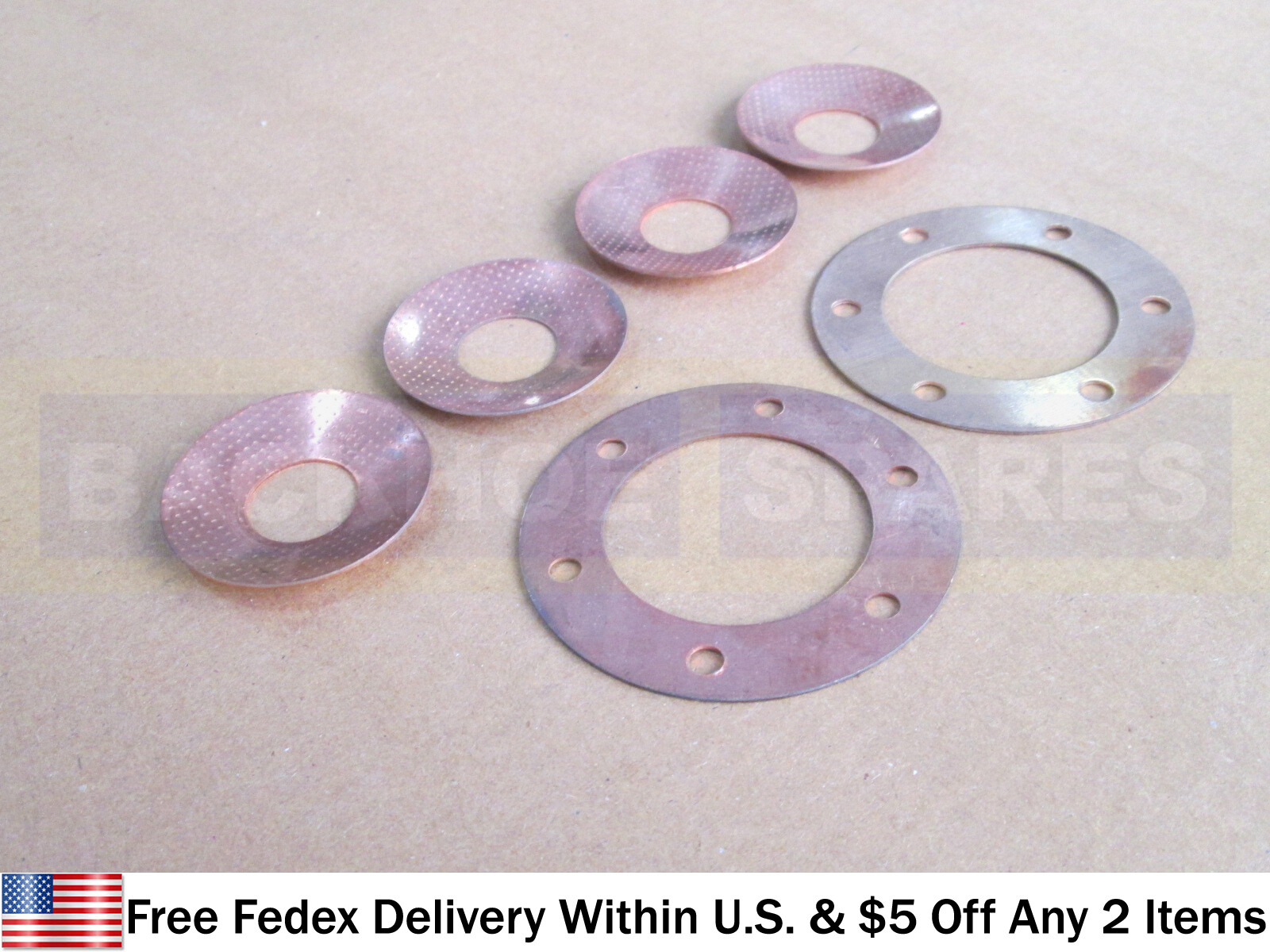 JCB PARTS - DIFF. GEAR SET THRUST WASHERS (PART NO. 808/00209 & 808/00210)