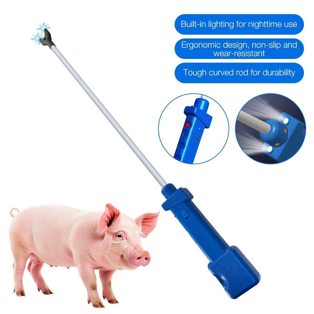 Rechargeable Livestock Prod for Cows Sheep Livestock Prod with 2 LED Lights