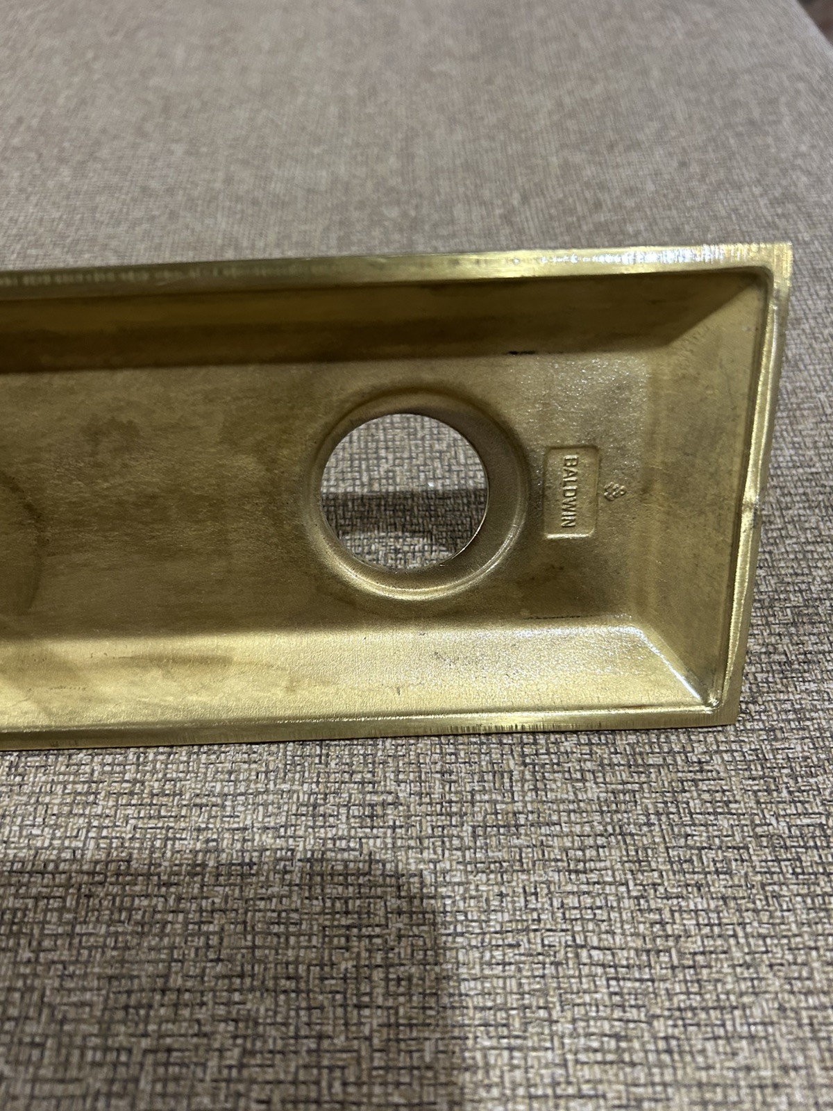 Baldwin Tremont 6605 Exterior Active Face Plate Gold Trim