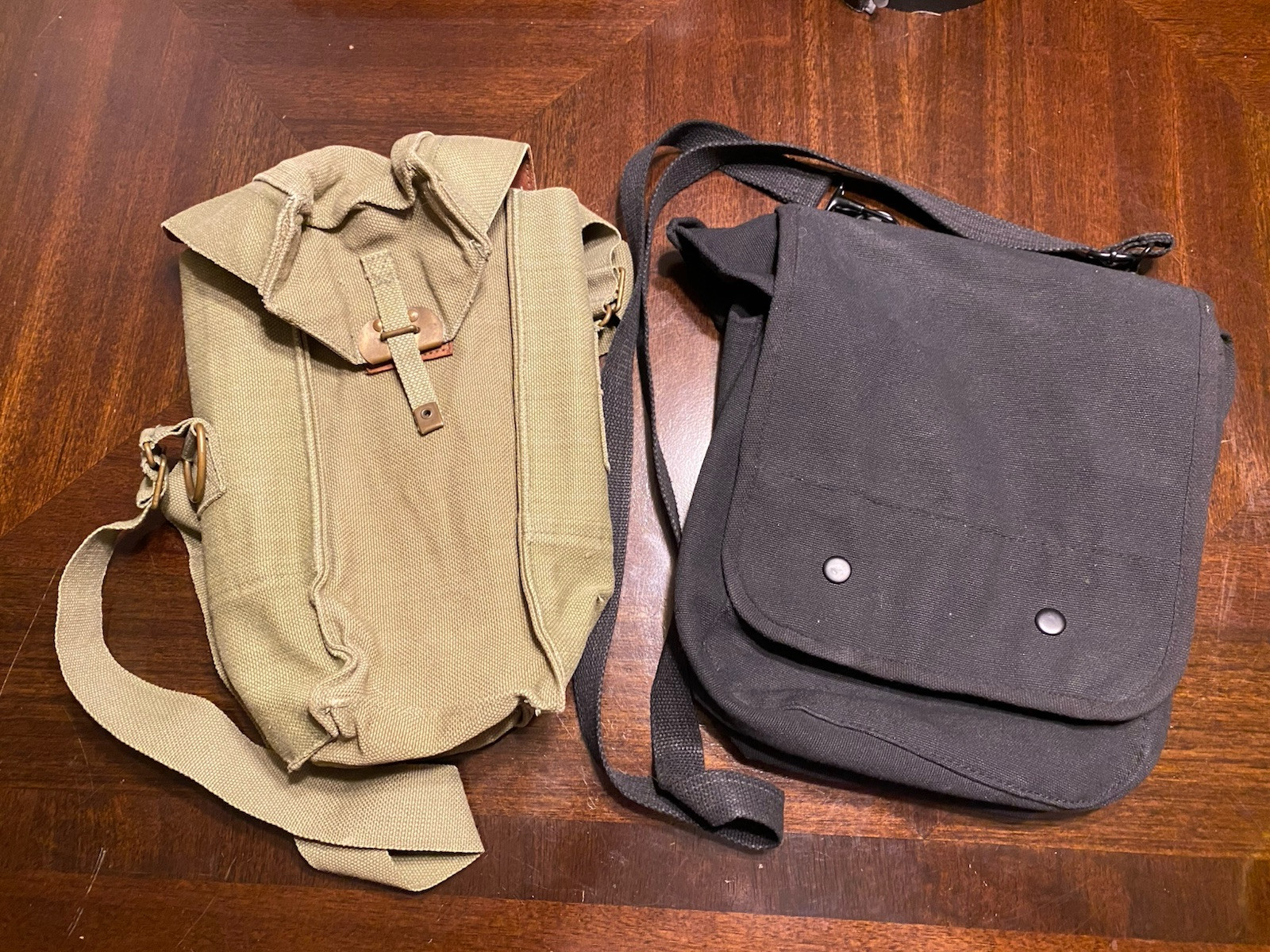 Map Case and Gas Mask Bag Lot