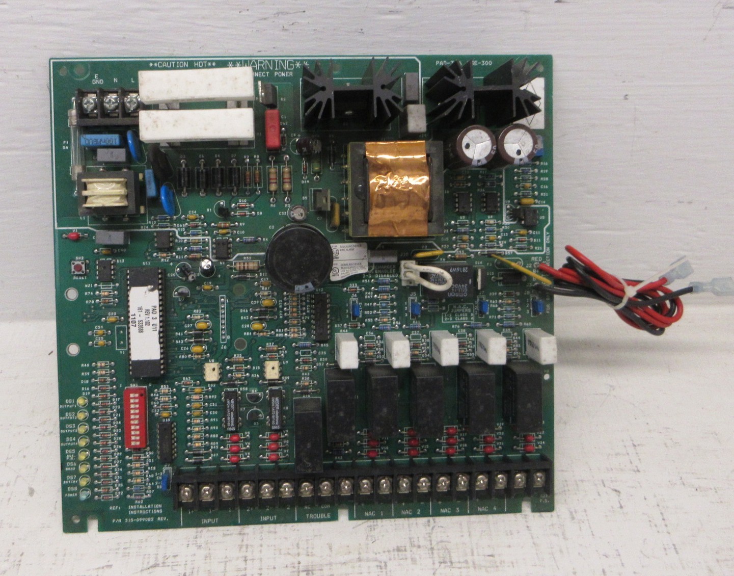 Siemens PAD-3 Distributed Power Module 315-099082 Fire Alarm Signaling Board