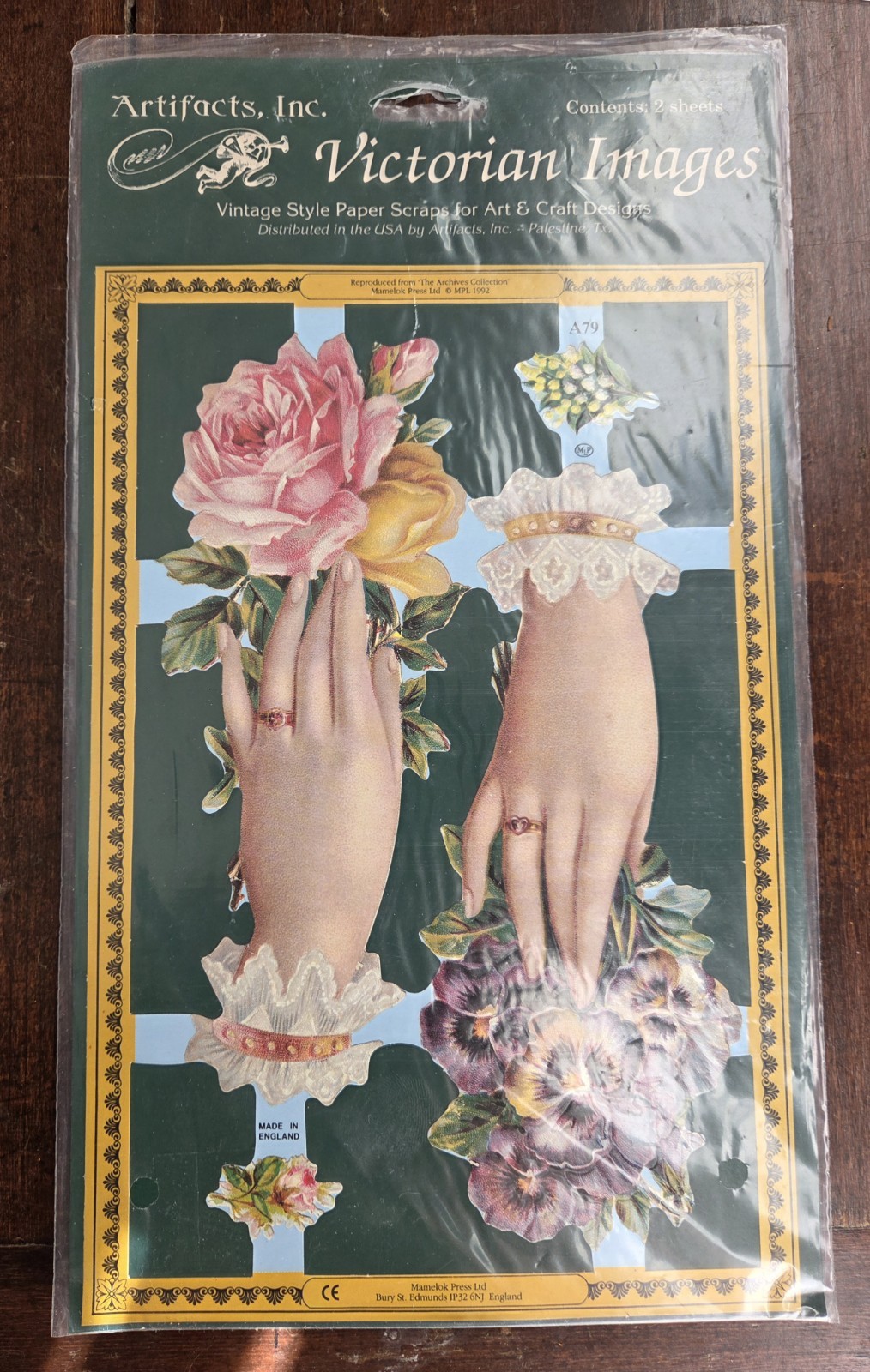 3 Victorian Decoupage Cut Outs By Artifacts New In Pkgs