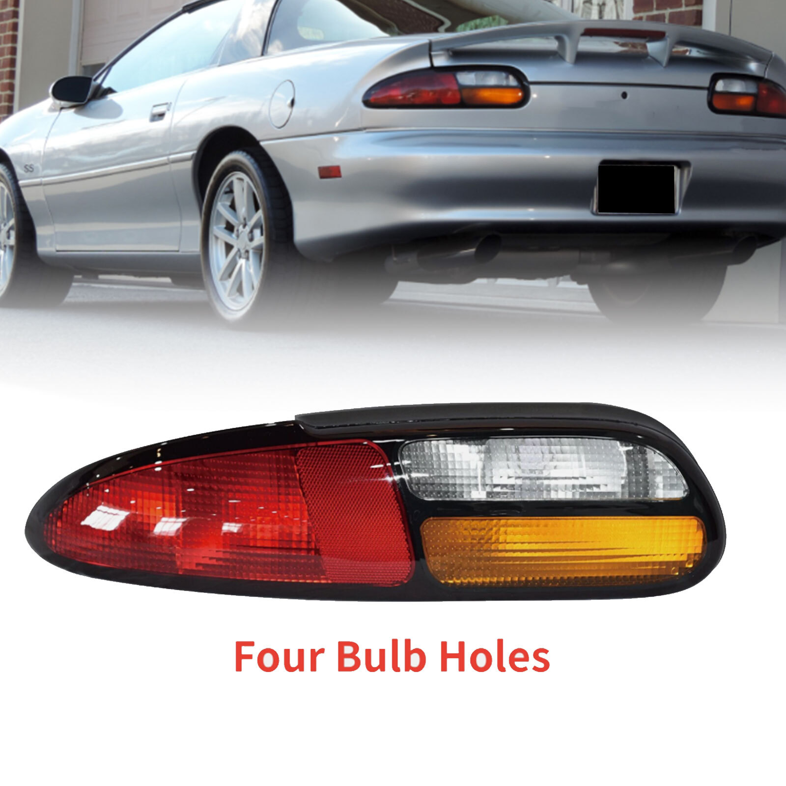 New Rear Tail Light Four Holes Left Side For 1993-2002 Chevrolet Camaro Z28 SS