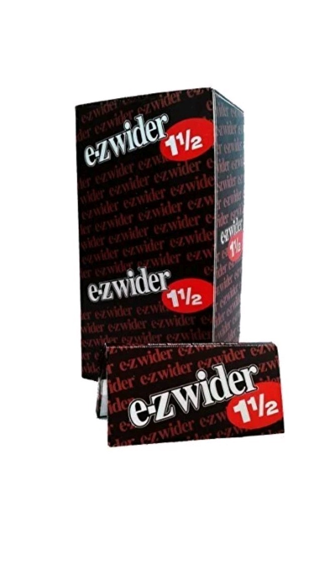 EZ Wider Rolling Paper 1 1/2 Cigarette Papers 1.5 (Full Box of 24 Booklets)