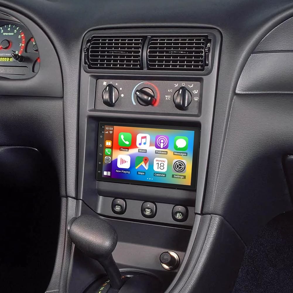 7in Double Din Car Stereo for Ford Mustang 2001-2004 GPS Bluetooth Backup Camera