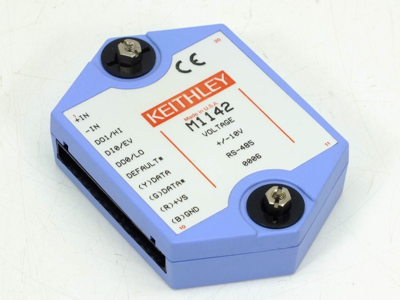 Keithley M1142 Voltage Signal Conditioner RS-485 +/-10V 0006 10-Pin Made in USA