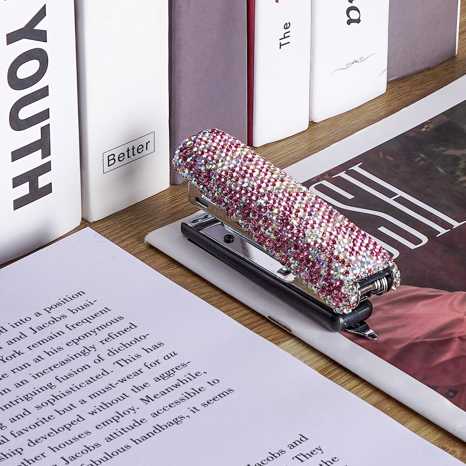 SHIDOW Bling Crystal Stapler, Rhinestone Crystal Stapler, Office Duty Stapler...