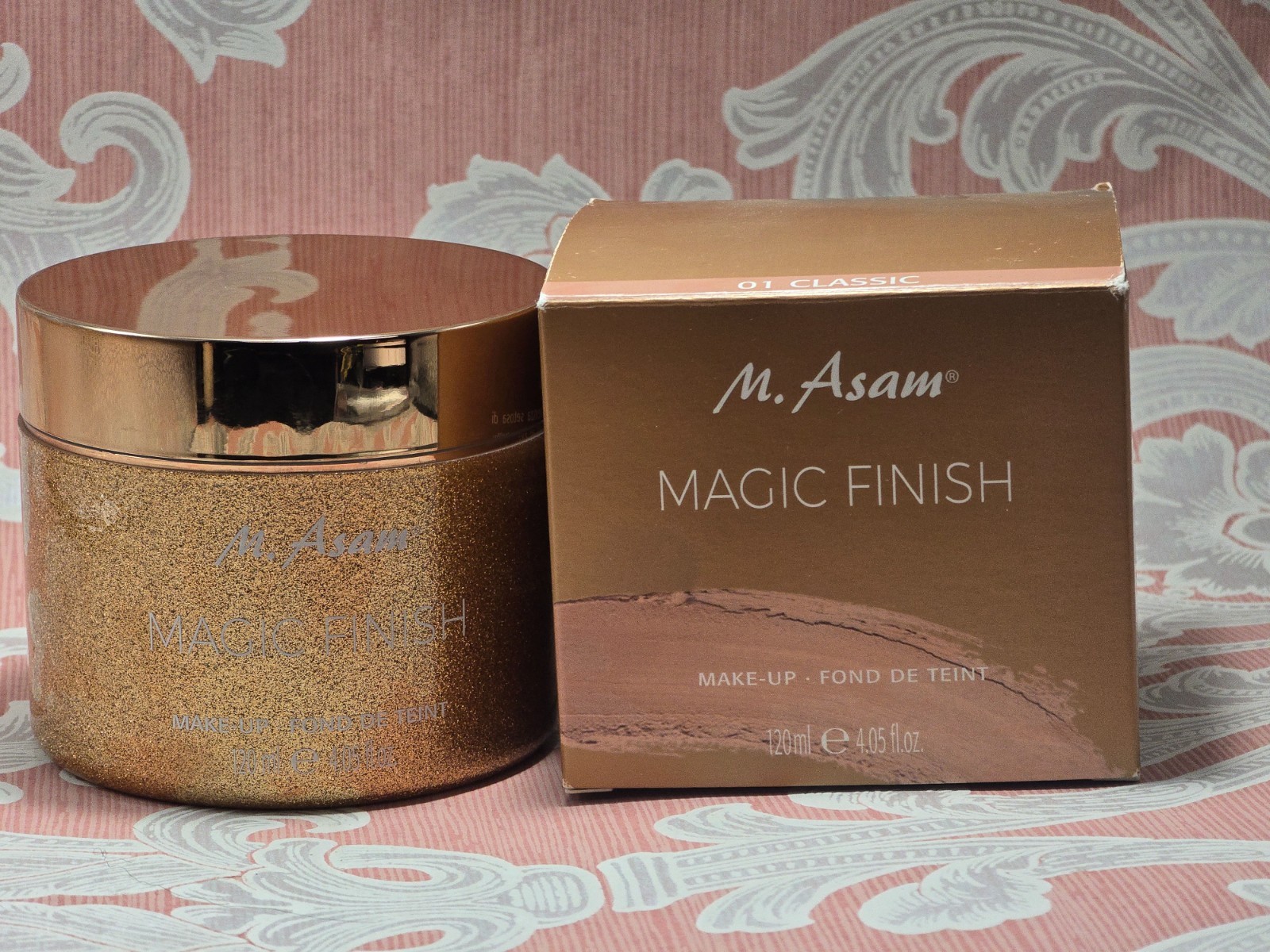 M.Asam Magic Finish Make-up Fond De Teint 01 Classic 4.05 oz New Broken Sealed