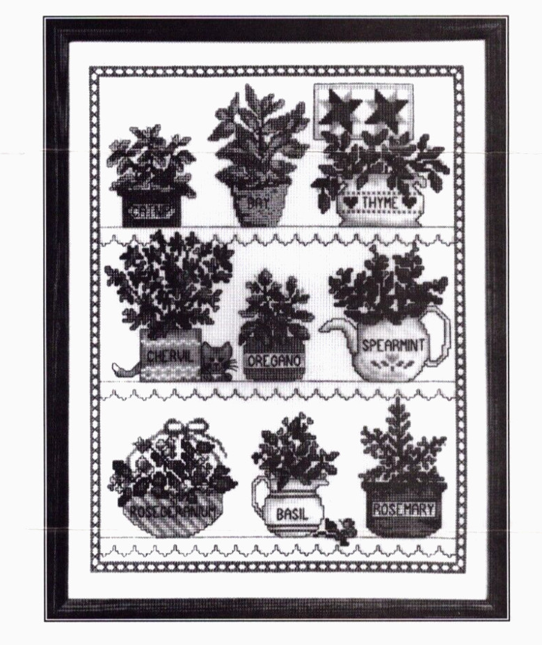 Herbal Window Counted Cross Stitch Leaflet 8 pages