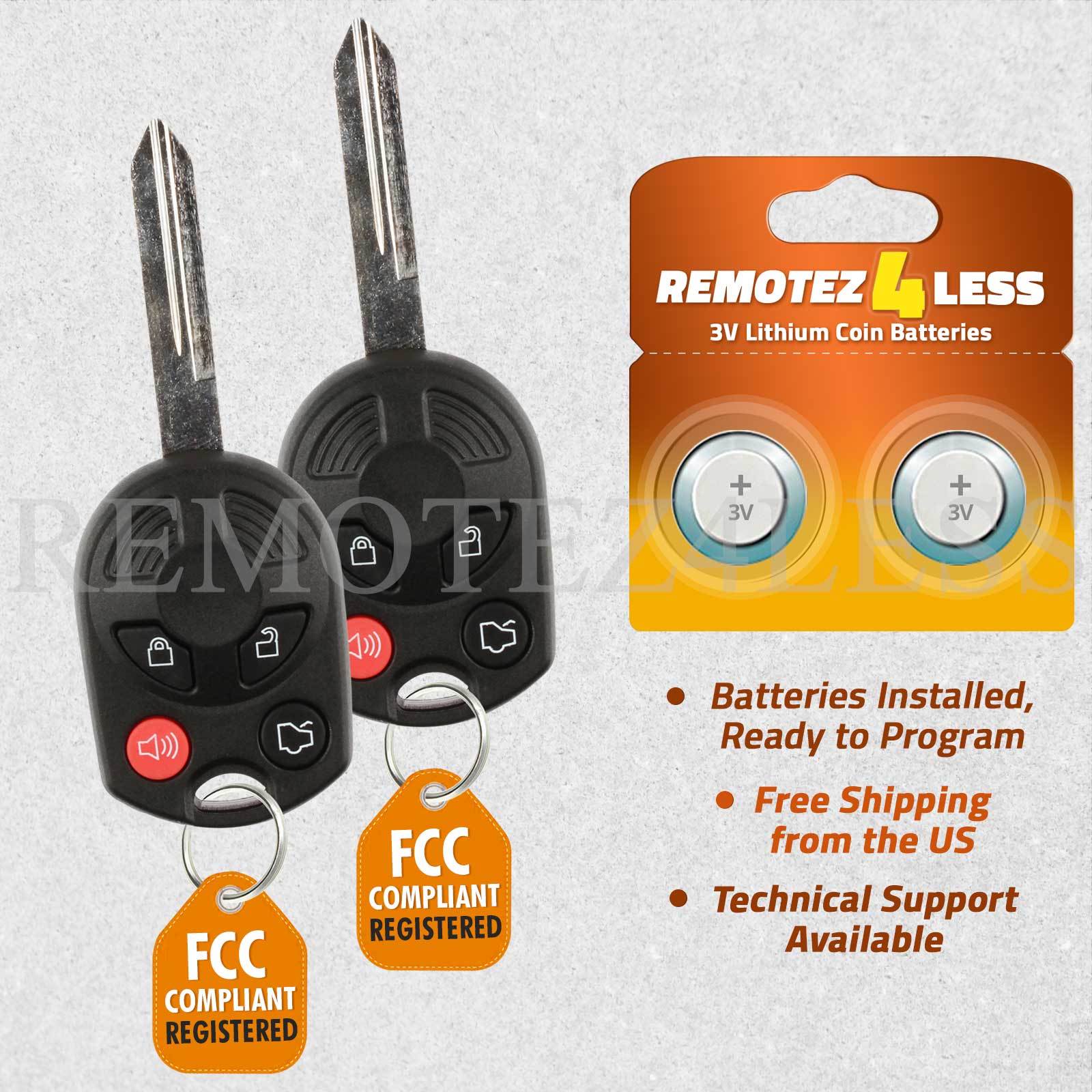 2 For 2010 2011 2012 2013 2014 2015 Lincoln Navigator Car Remote Key Fob