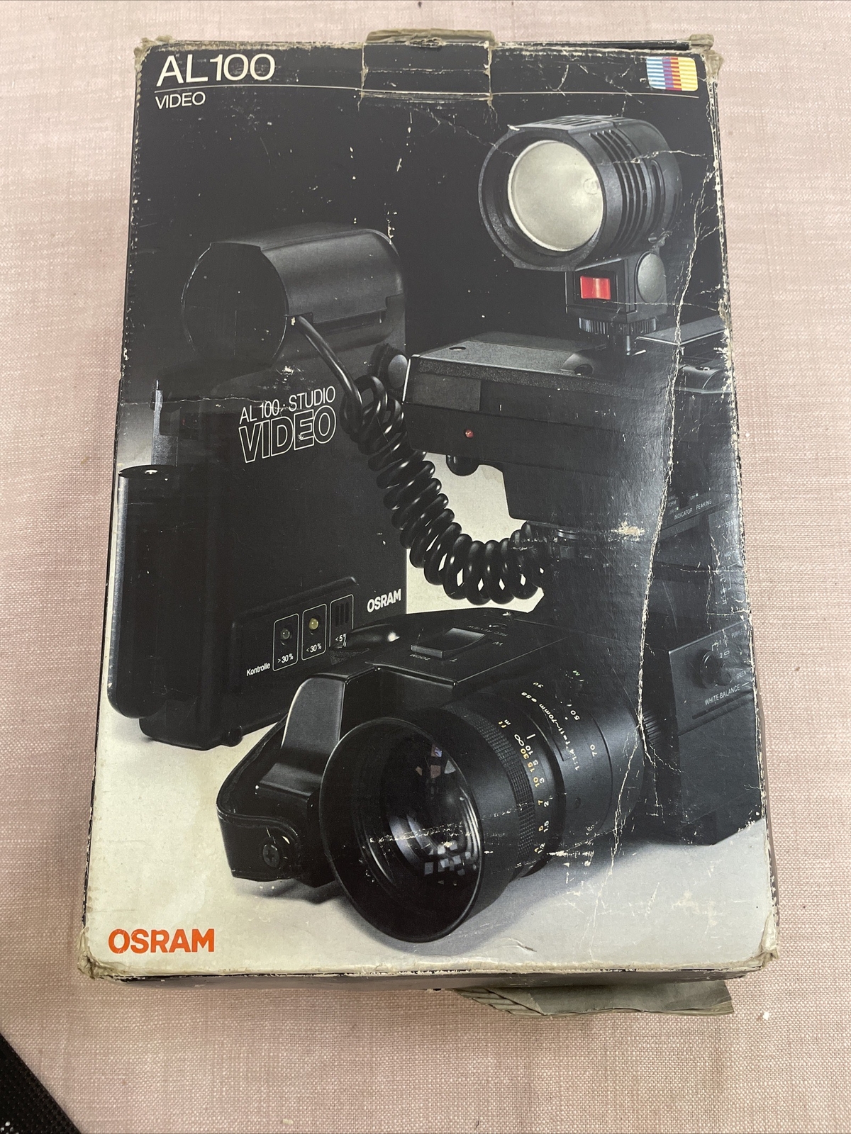 Nice Vintage OSRAM AL100 STUDIO VIDEO Light! ***Made In Austria!***