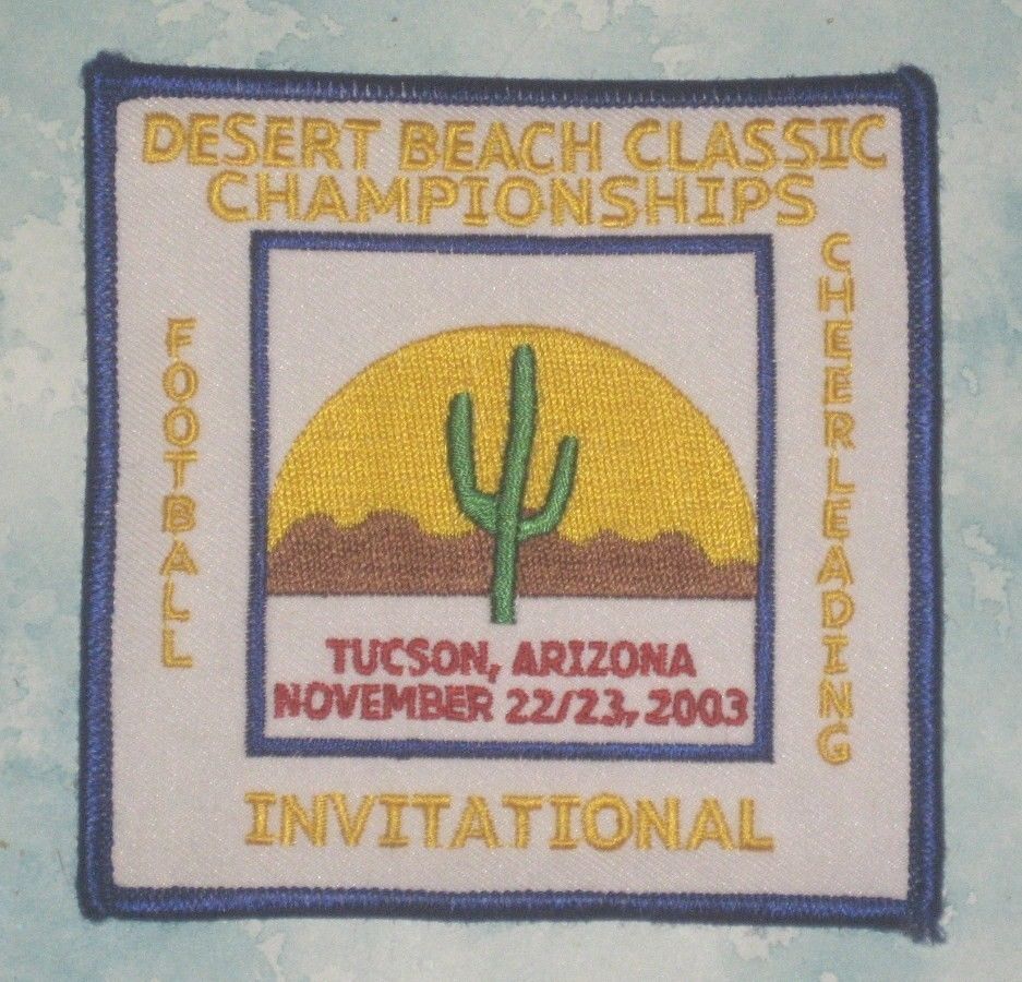 Desert Beach Classic Championships Patch - 2003 - Football Cheerleading  4" x 4"