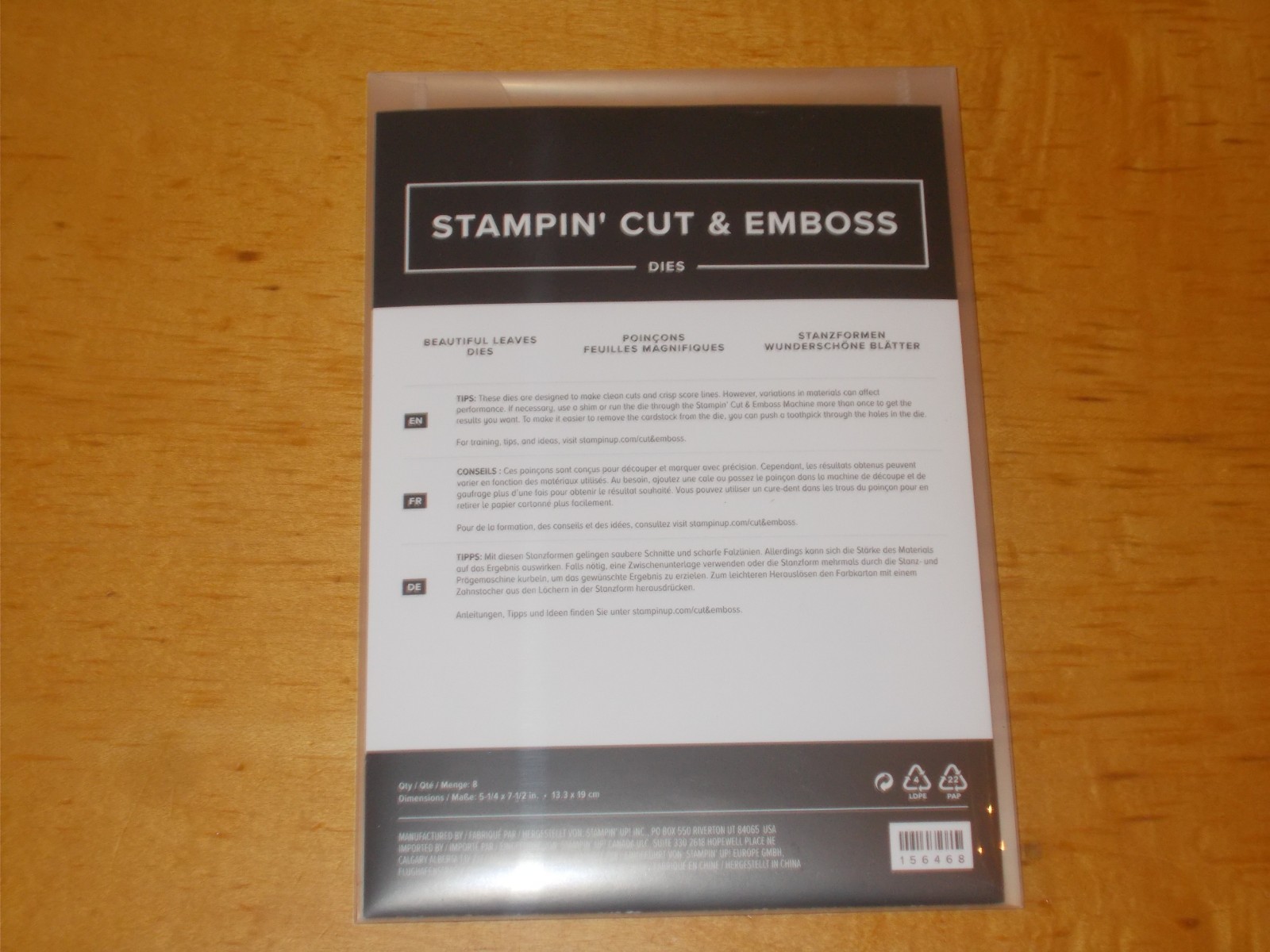 Stampin'Up! WORD WISHES cut & emboss dies NEW