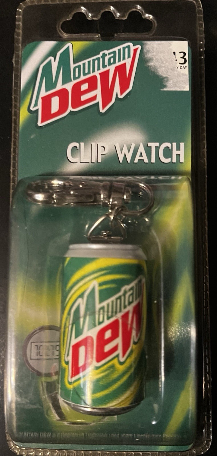 Mt Dew Clip Watch NEW