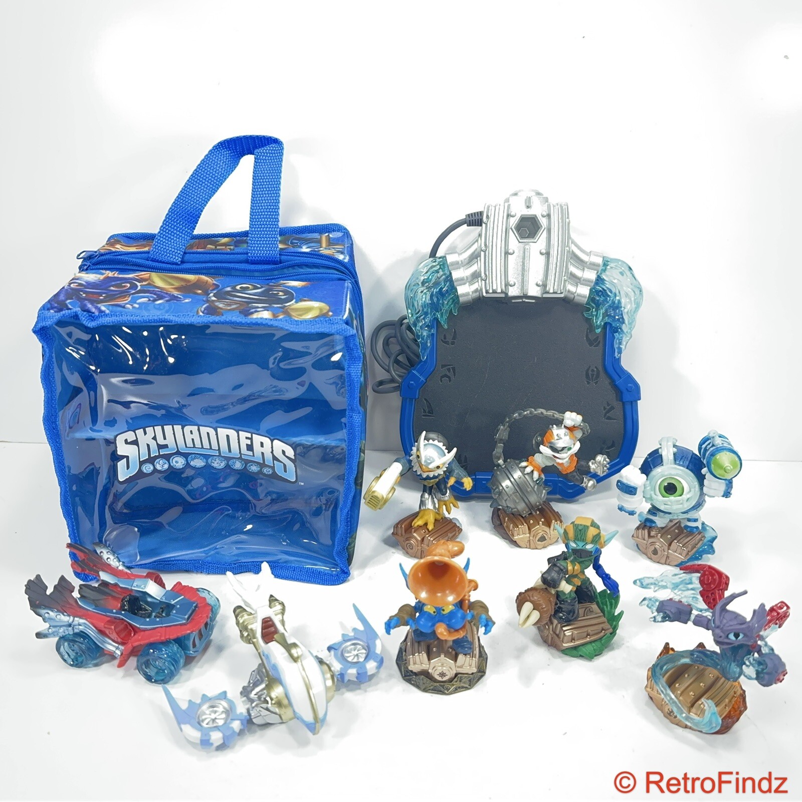 Skylanders Superchargers Characters, Portal, Vehicles & Carrying Case Lot