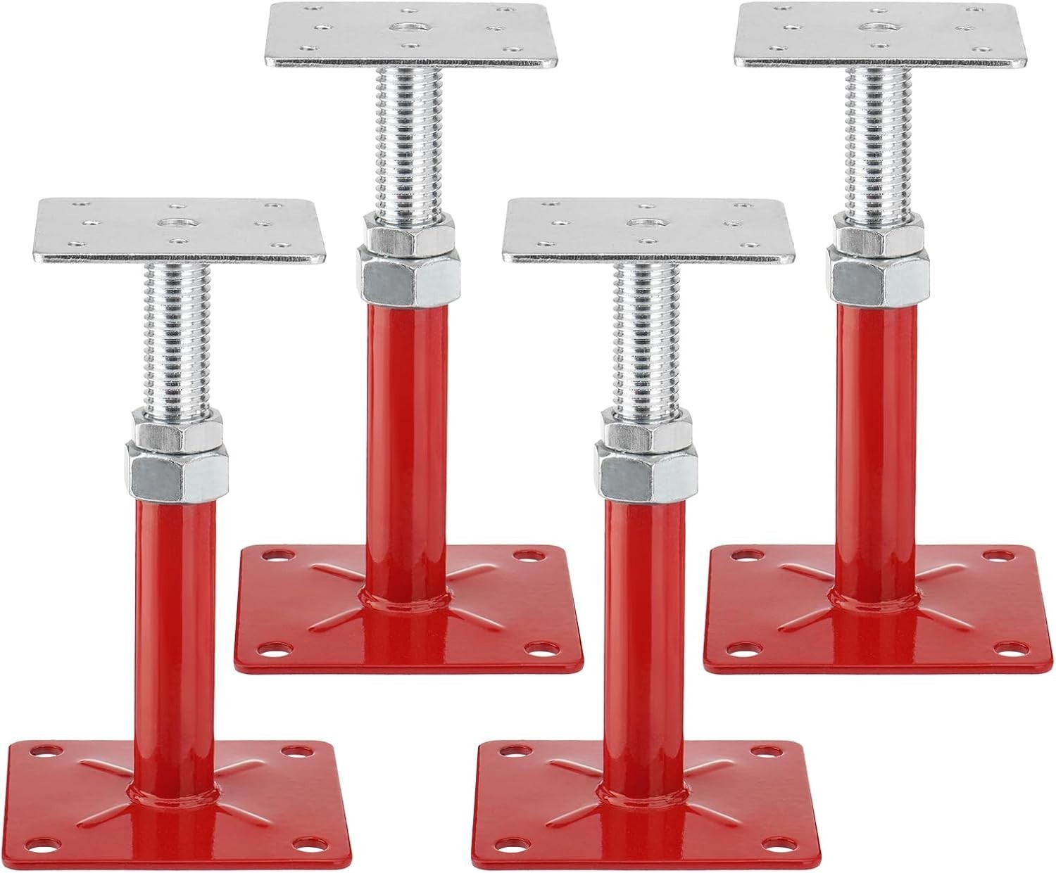 5-8" House Floor Jacks Adjustable Screw Jacks Post, Load Capacity 5000 lbs, 4PCS