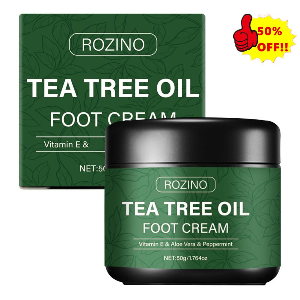 50g Tea Tree Oil Foot Cream with Vitamin E & Aloe Vera & Peppermint US☆☆