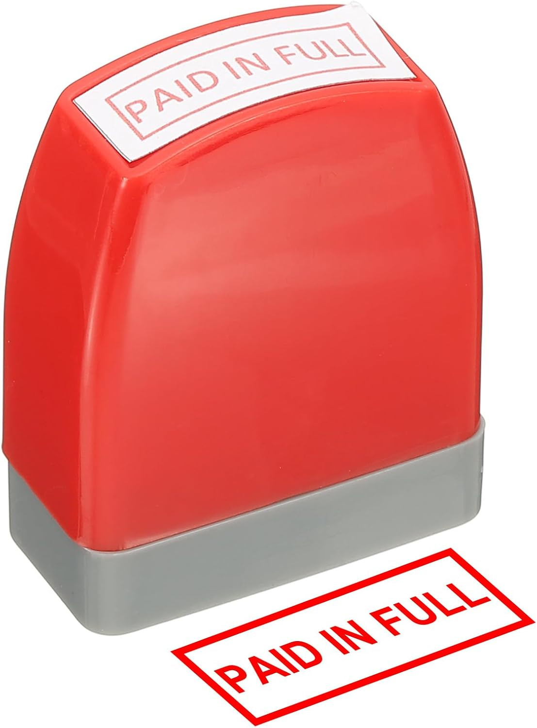 Paid in Full Notice Stamp Self Inking, Red Ink Office Pre Inked Message Stamp fo