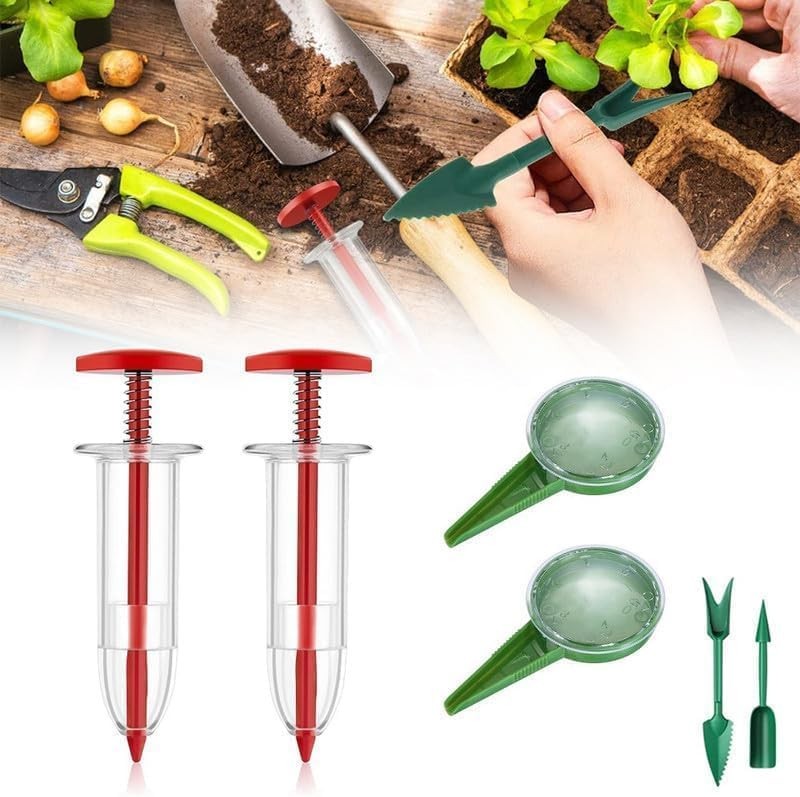 Upgraded Mini Seed Spreader, 2025 Newest Planter Tool, Small Sowing Seed Disp...