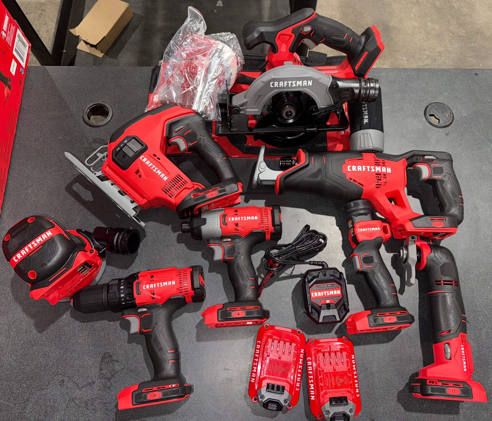 CRAFTSMAN V20 8-Tool Power Tool Combo Kit with Soft Case (Used)