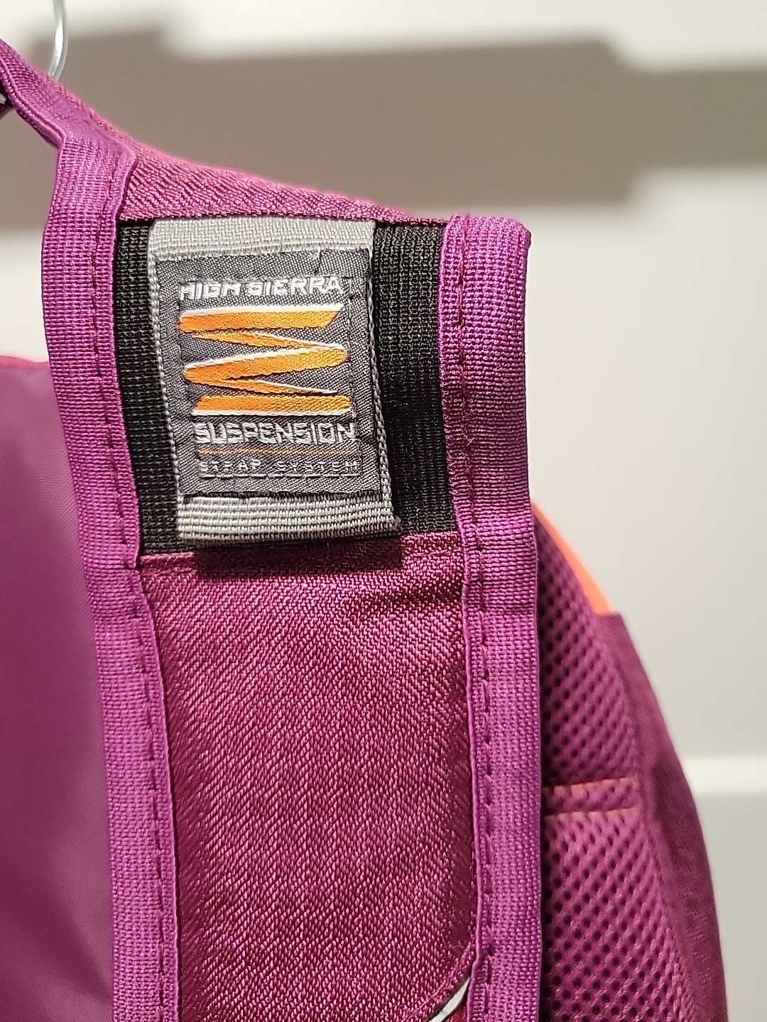 High Sierra Backpack with suspension strap system hot Pink