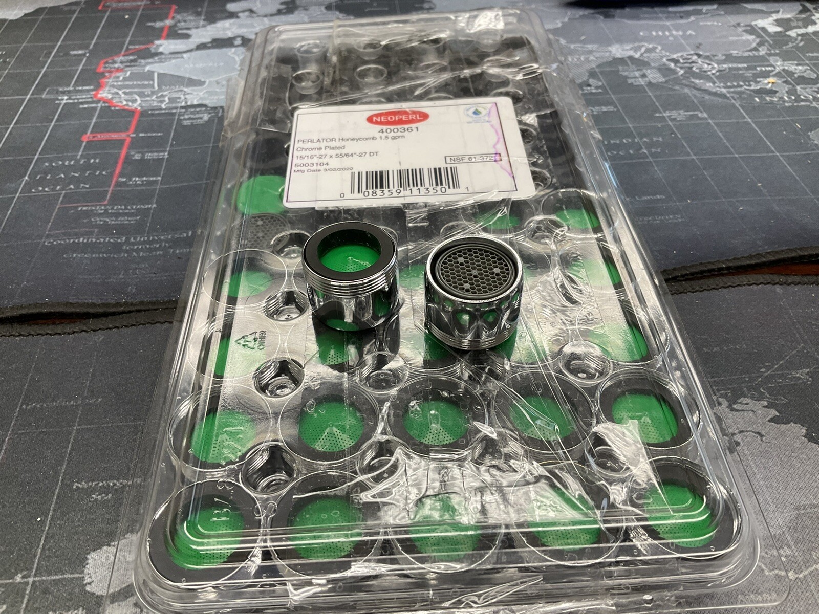 Neoperl Dual Thread Aerator Chrome Plated 1.5GPM, Pack of 2