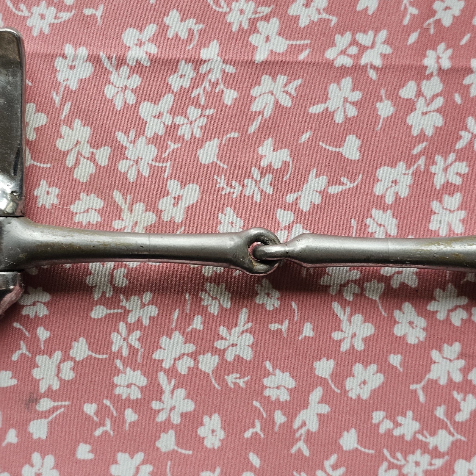 Half Cheek Smooth Snaffle Driving Bit 4 7/8" Single Jointed Used