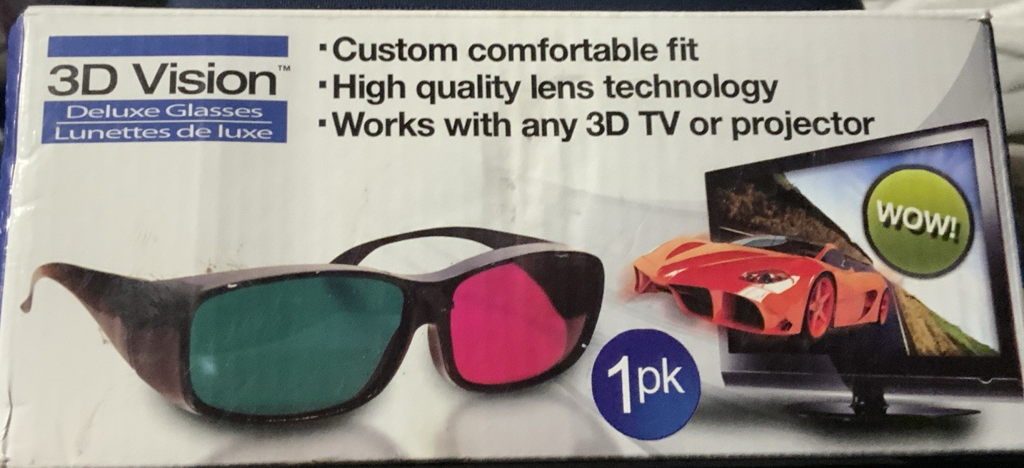 3D Vision 3D Deluxe Glasses New In Box NIB